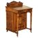 Bureau Davenport victorien en bois dur et cuir