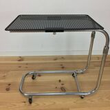 "L'Adap-Table" modular serving trolley, rigid and chrome, Matégot style