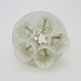 Murano glass tube chandelier by Doria Leuchten. Year 60