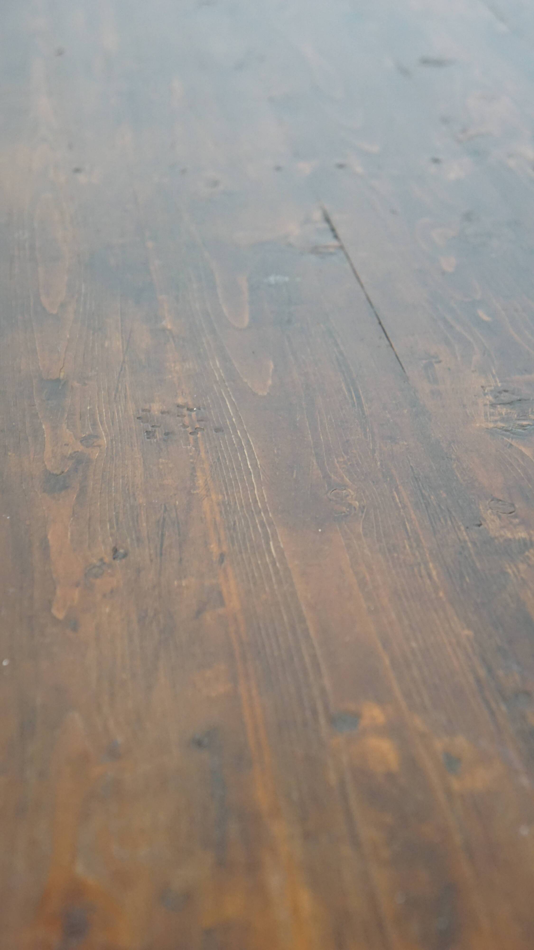 19th-century English pine monastery table.