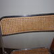 Chrome cane folding chairs 1970
