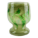 vase en verre vintage par Erwin Eisch, différentes nuances de vert et verre clair