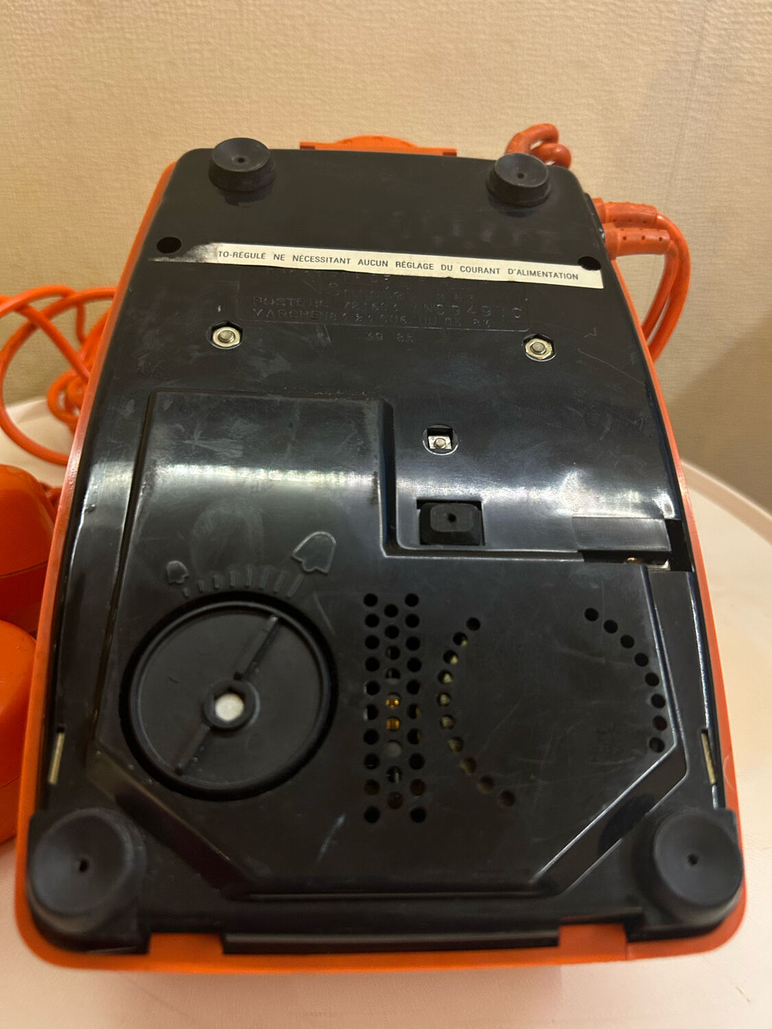 Téléphone Socotel s63 vintage orange