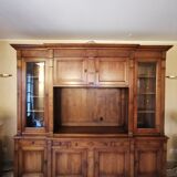 Directory style solid cherry bookcase