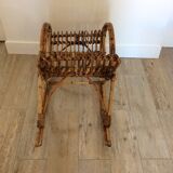 Rocking chair enfant rotin
