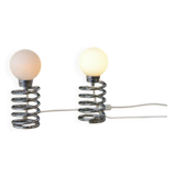 Pair of designer lamps, Spring model, by Ingo Maurer, 20th century