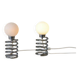 Pair of designer lamps, Spring model, by Ingo Maurer, 20th century