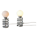 Pair of designer lamps, Spring model, by Ingo Maurer, 20th century