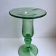 Biot bubble glass candle holder signed green years 60-70