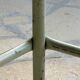 Vintage metal and beech school stool - restored