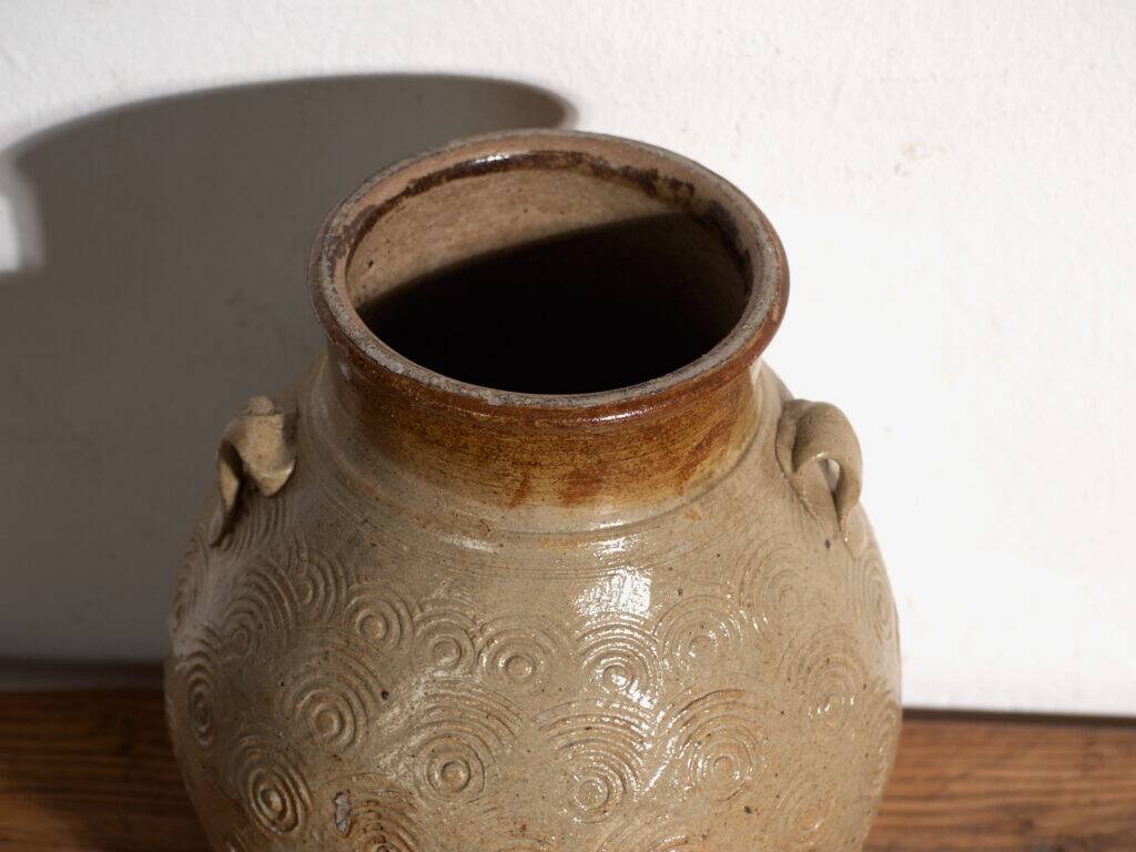 Ancient Chinese glazed stoneware vase – China, circa 1900