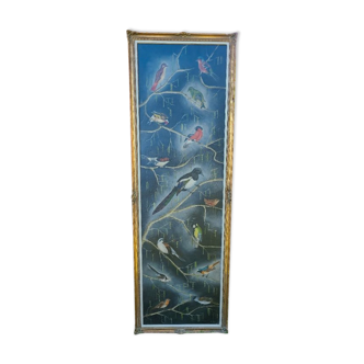 Tableau ancien oiseaux