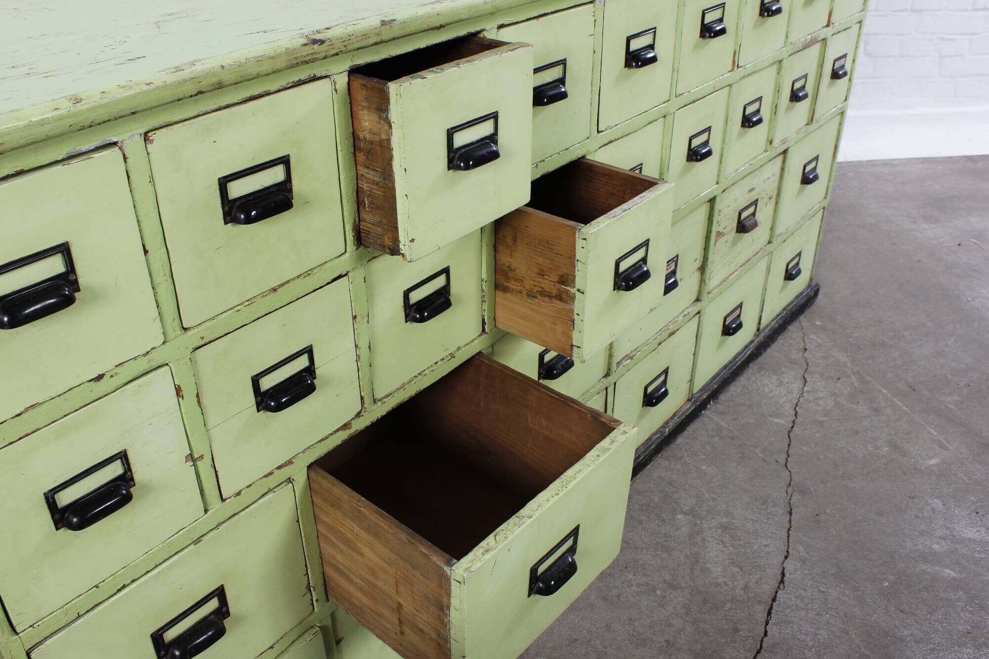 Industrial vintage drawer cabinet apothecary cabinet chest of drawers