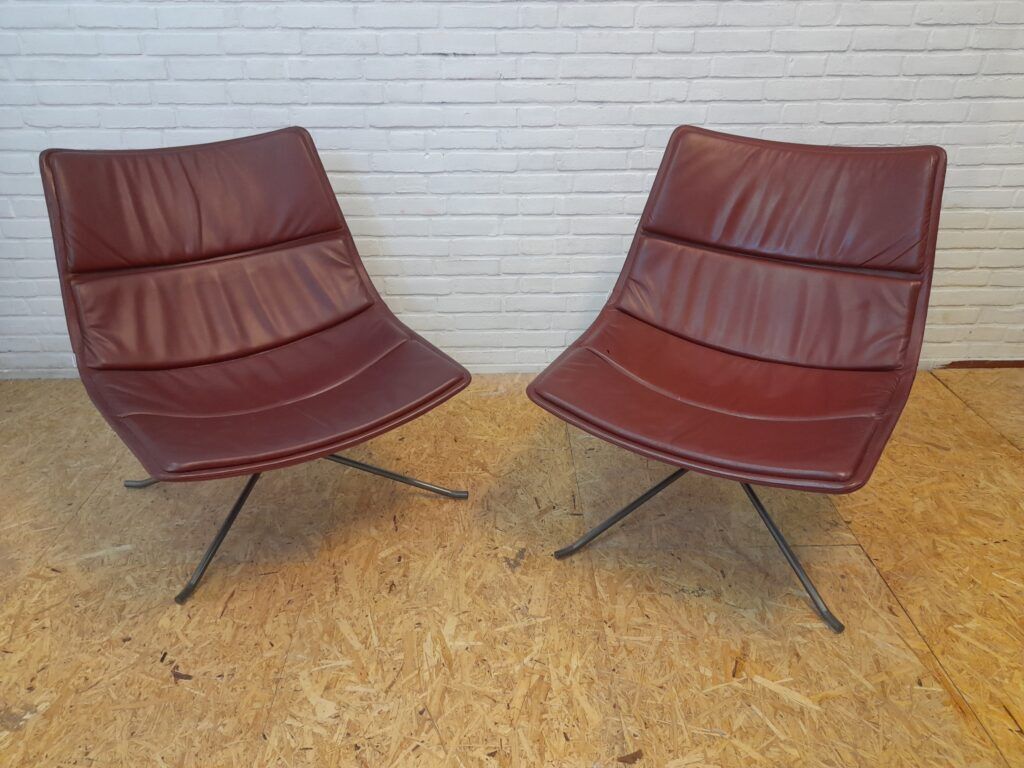 Paire de fauteuils lounge Yuki Zanotta