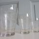 32 antique glasses engraved with Friezes of Arabic and spirals