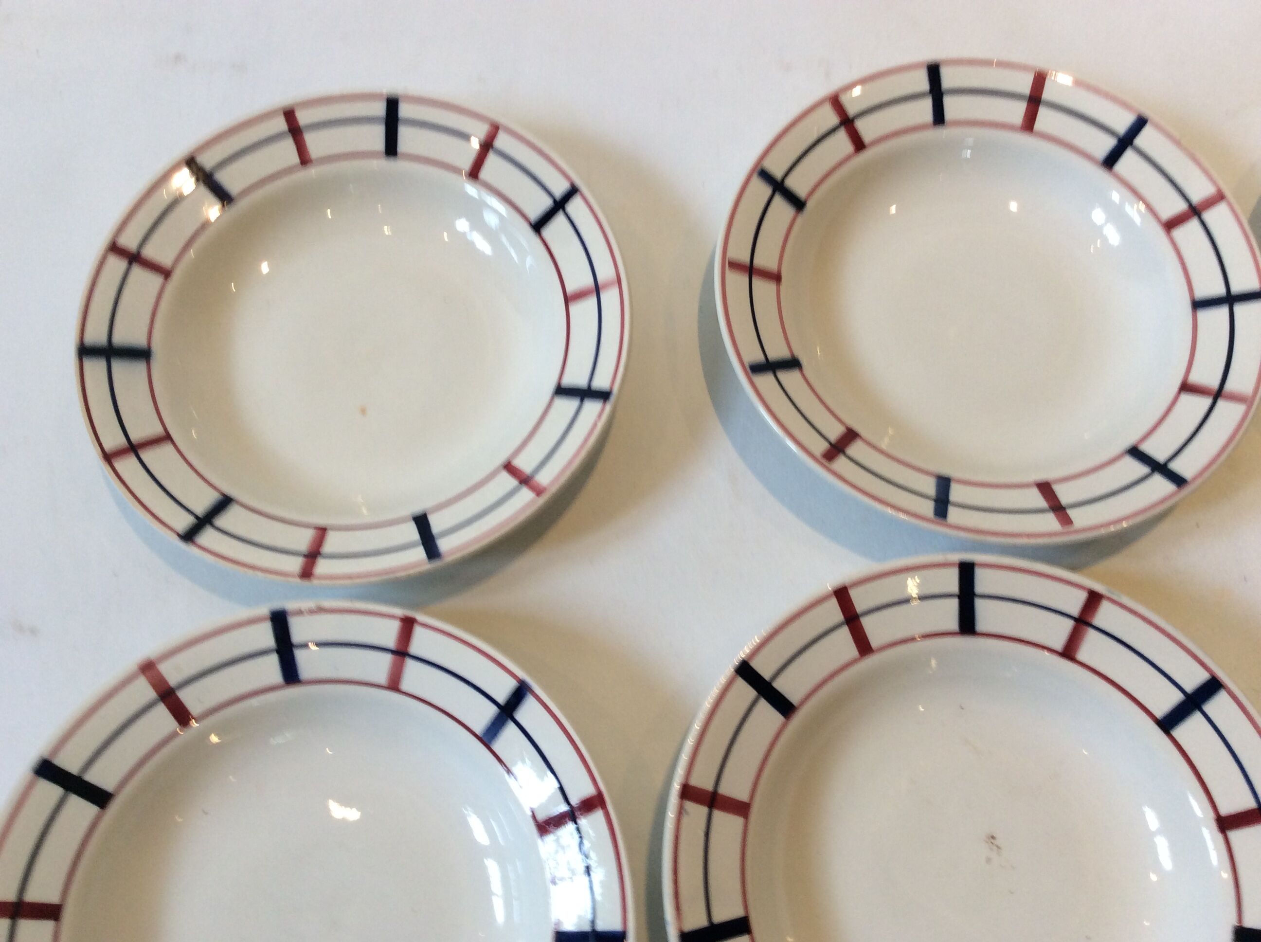6 Basque soup plates
