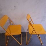 Two ikea folding chairs, niels gammelgaard
