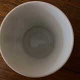 Set of 2 Istanbul and LImoges porcelain cups decorated with small blue flowers