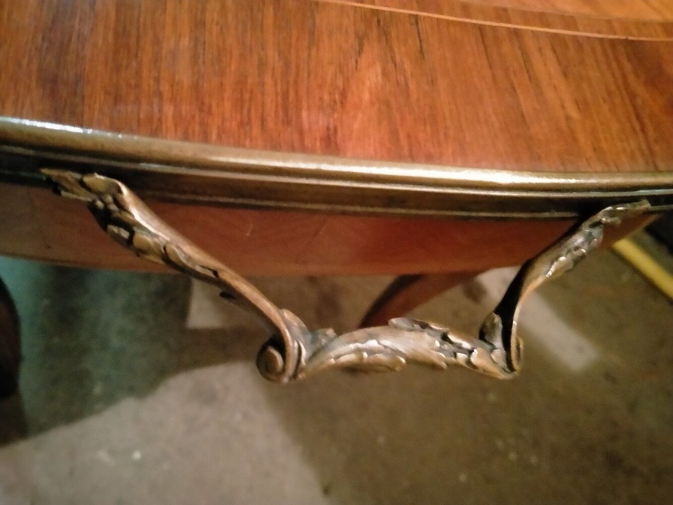 Louis XV style marquetry table