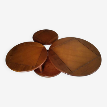 Coffee table with swivel tops