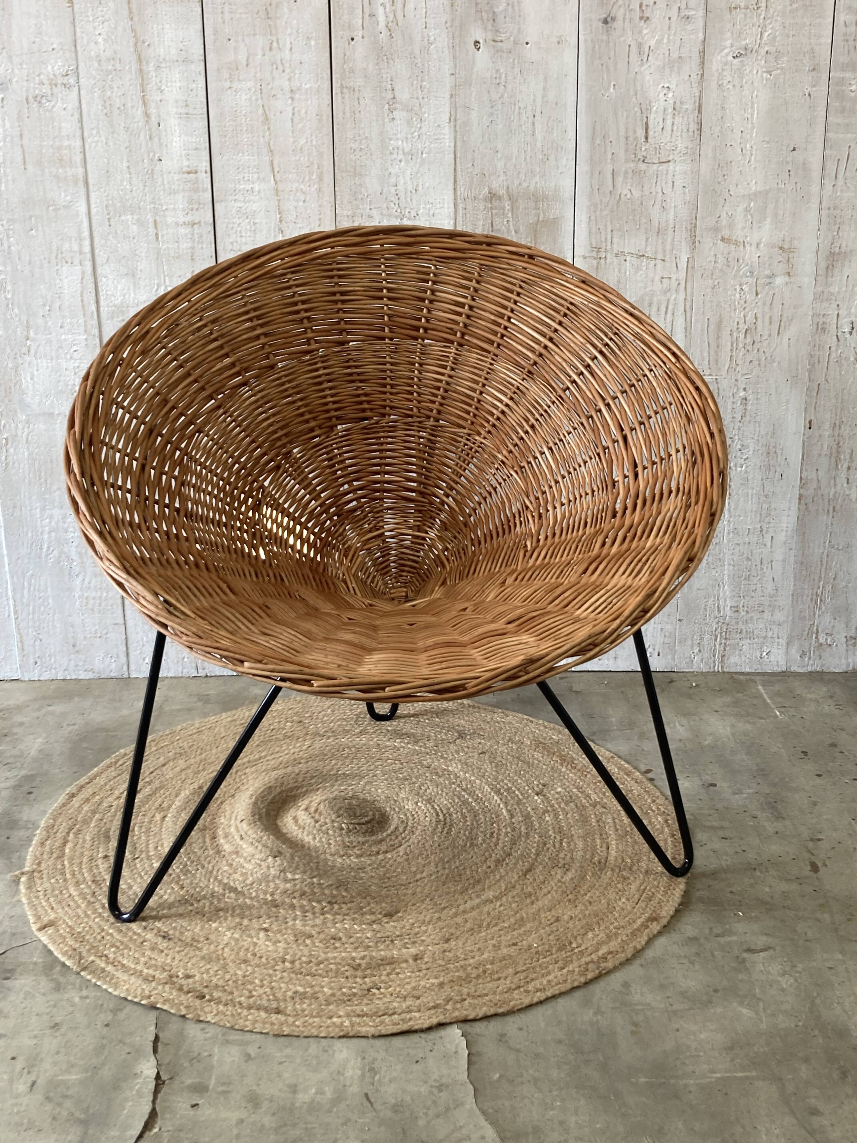 Vintage basket chair