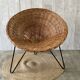 Fauteuil corbeille vintage