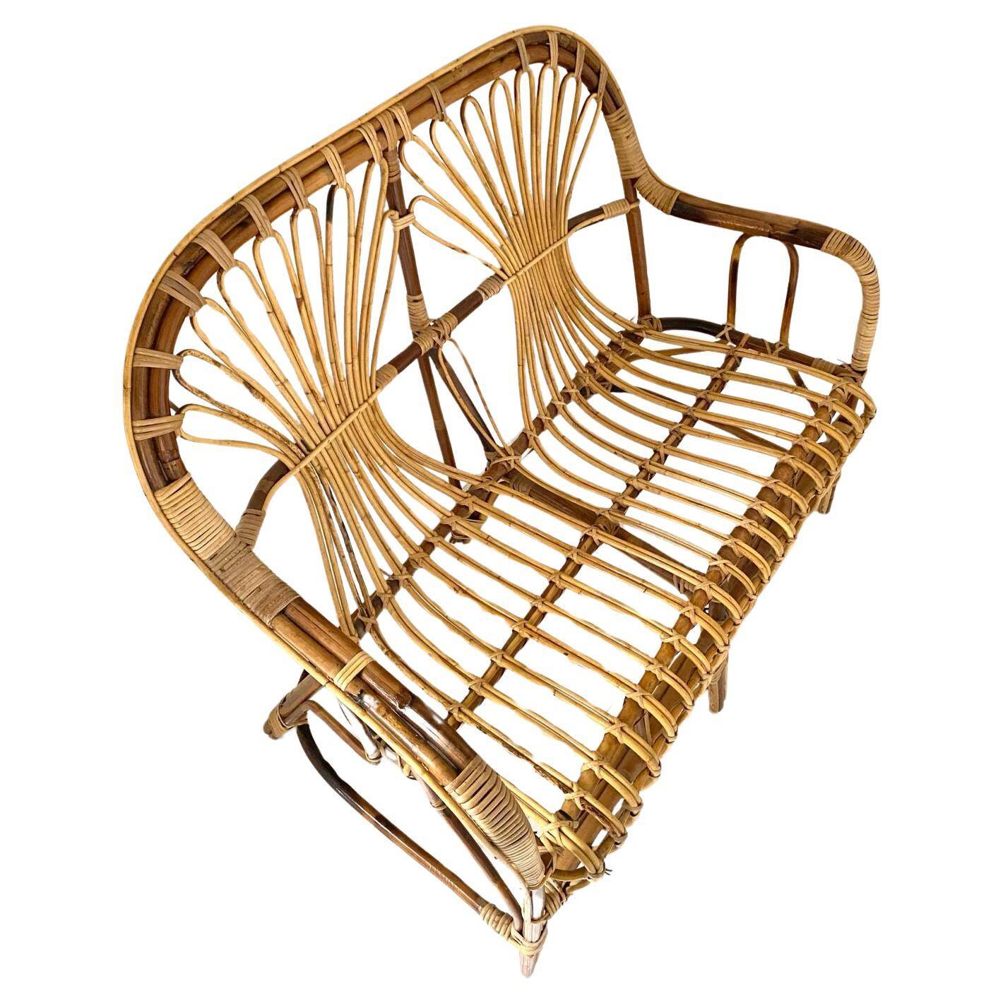 1960s italian rattan garden set