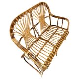 1960s italian rattan garden set