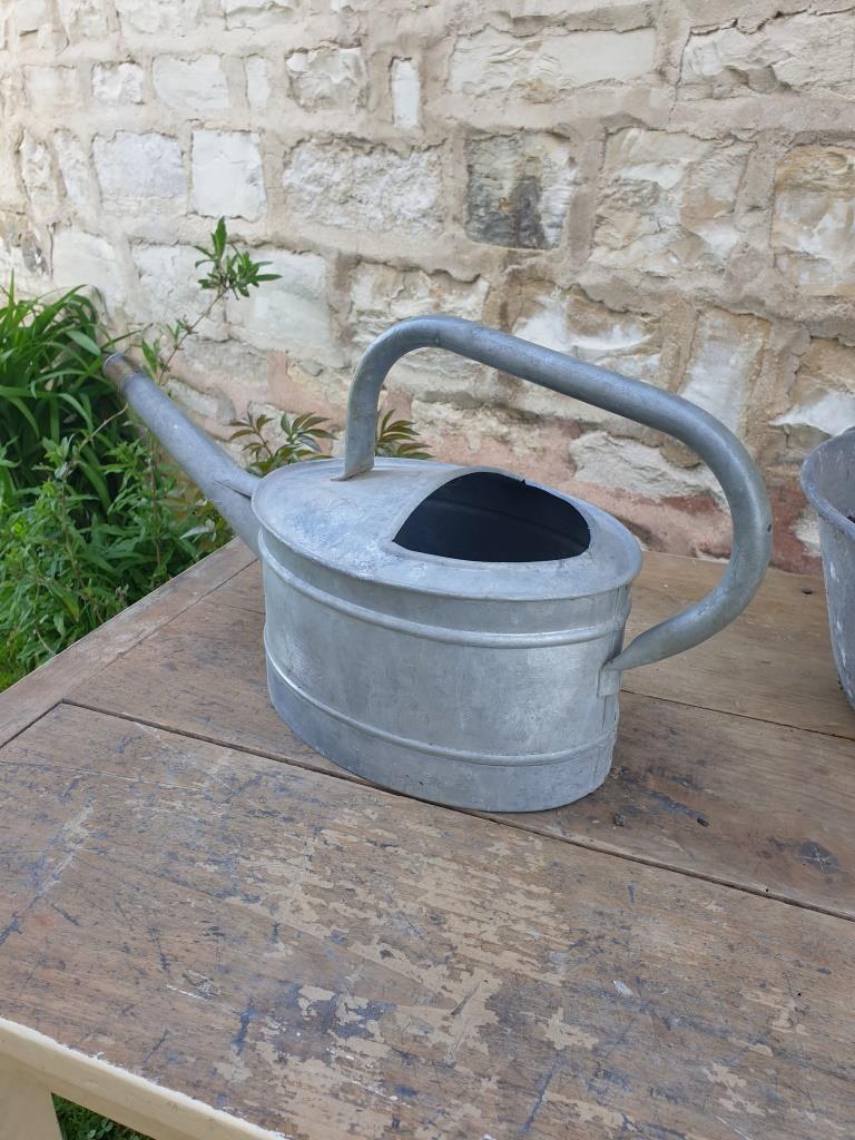 Zinc watering can