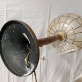 Gold metal and mother-of-pearl lamp from the 70s