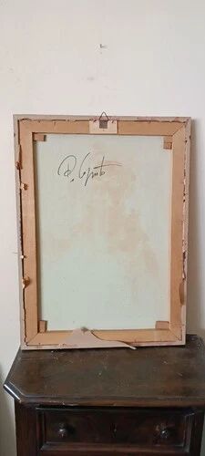 Painting Portrait Woman Signed P. CAPUTO