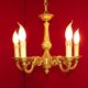 French 5 light quality bronze chandelier scroll acanthus leaf arms
