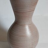 German ceramic vase west-germany with two flowers model n°1256