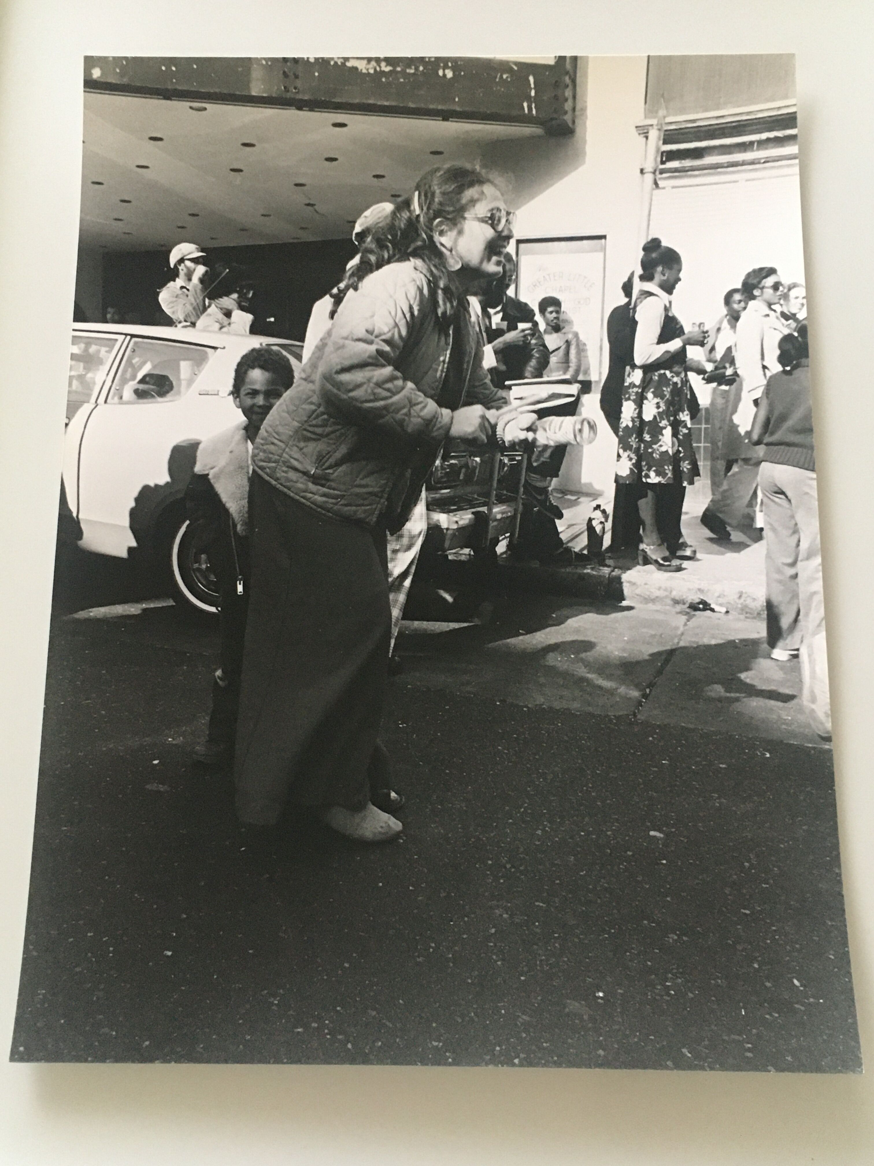 Print street scene music USA 80s