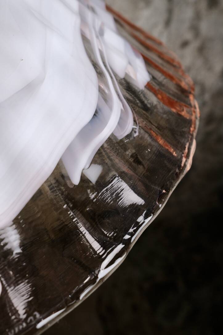 Murano glass and brass pendant by La Murrina, Italy, 1970s