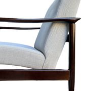 Mid Century Armchairs in Beige Linen, by Edmund Homa, 1960s, Set of Two