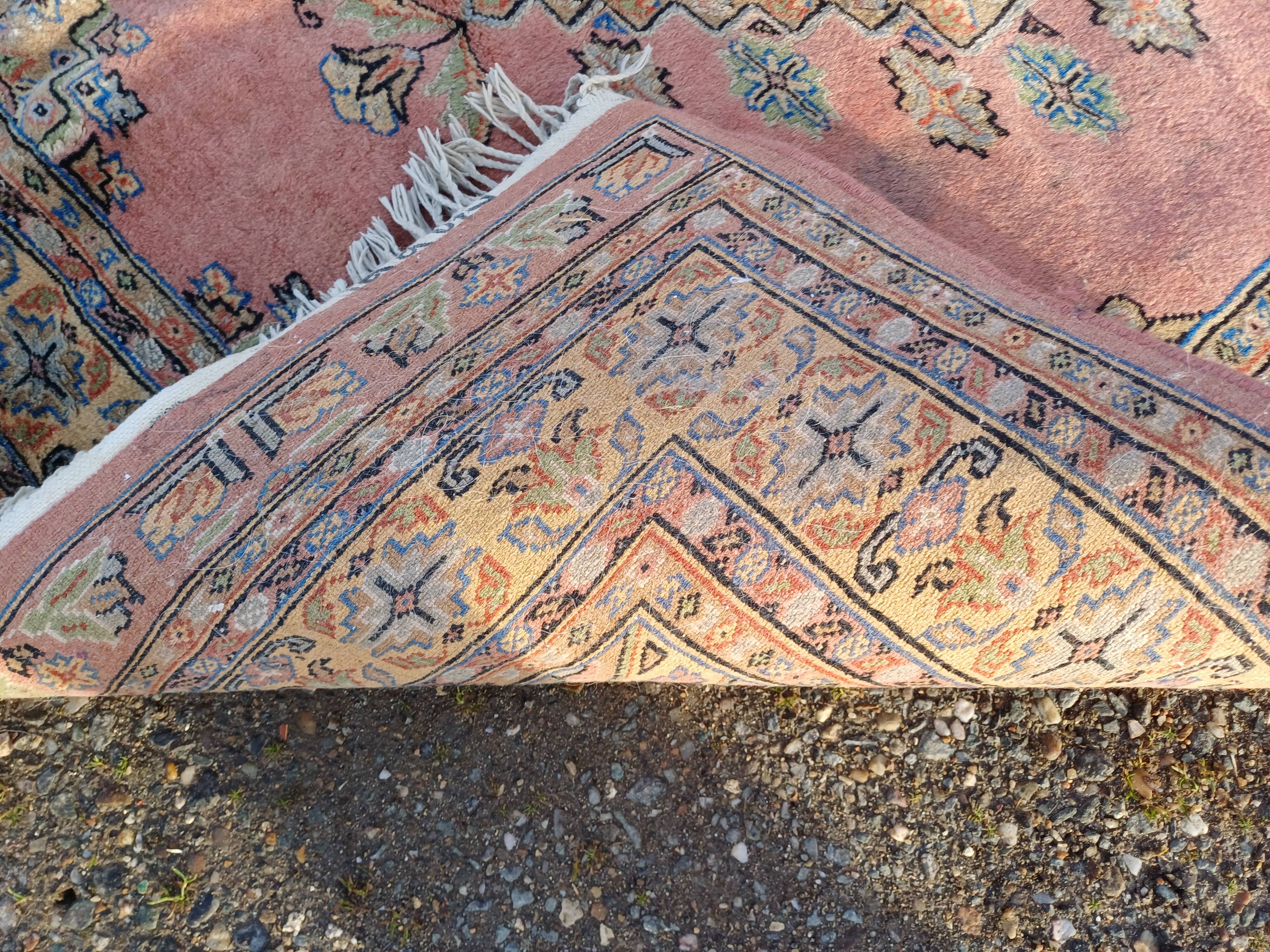 Hand-knotted wool oriental rug