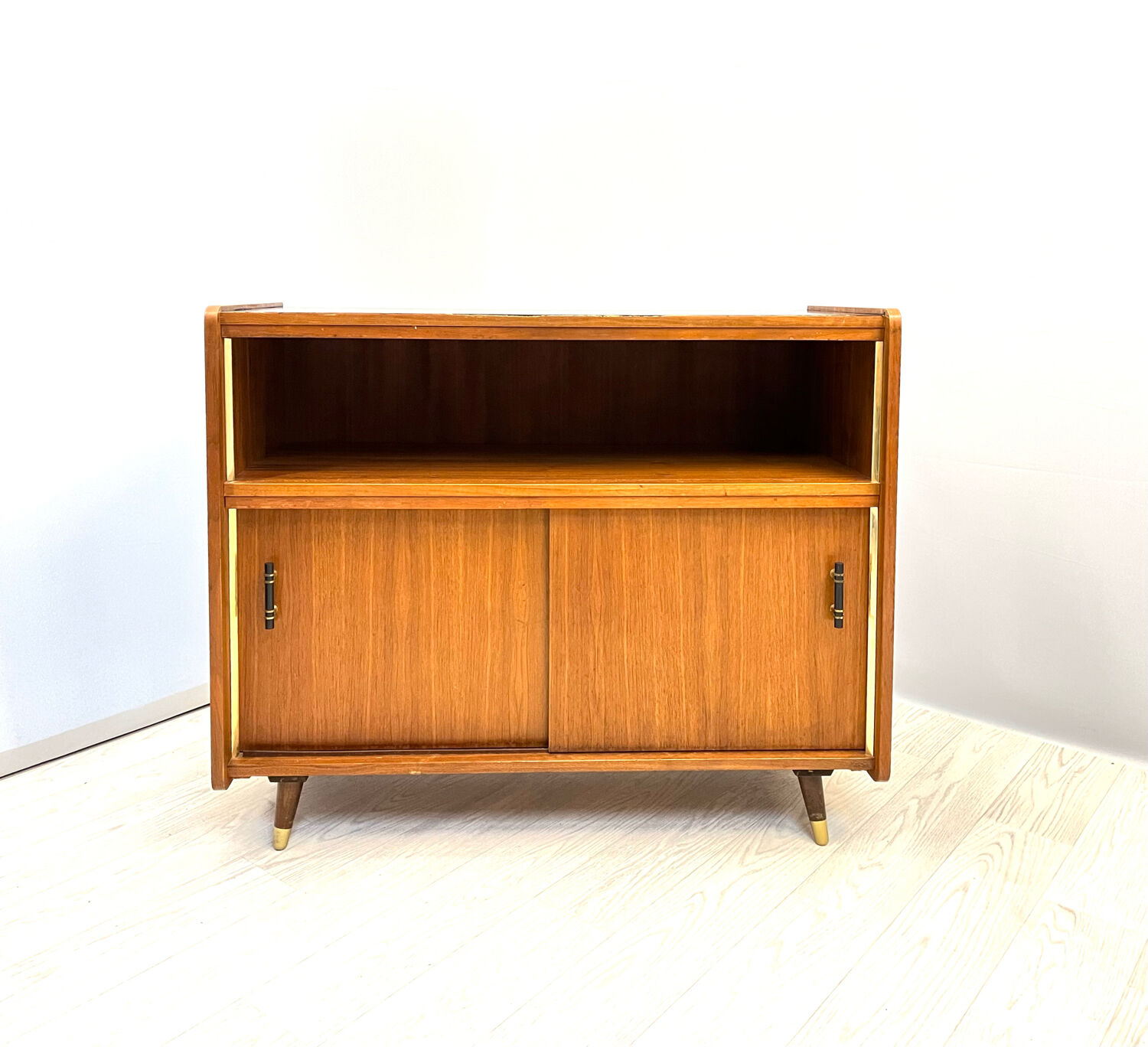 Vintage cabinet with sliding doors
