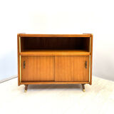 Vintage cabinet with sliding doors