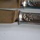 24 COUTEAUX TABLE & DESSERT METAL ARGENTE ORFEVRE FRIONNET FRANCOIS LOUIS XV