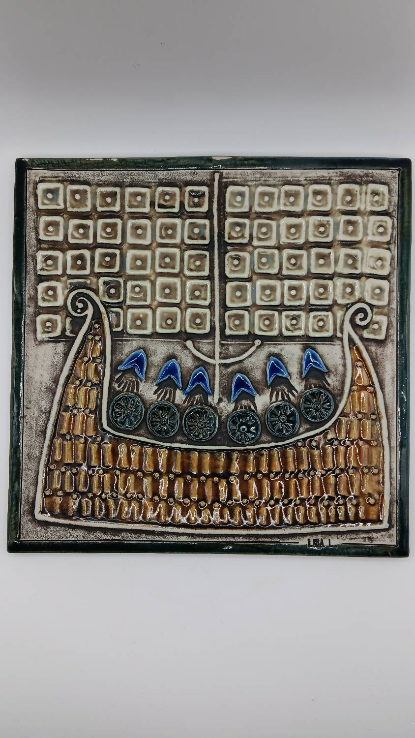 Lisa Larsson, "Skepp" from the Unik series, glazed stoneware, Gustavsberg