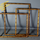 Old frame gilded carved wood gold leaf 41x36 cm, foliage 30x25 cm Montparnasse style SB