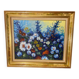 Canvas painting painted with a knife
