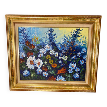Tableau sur toile peint au couteau
