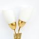 hollywood regency double wall lamp Kamenicky Senov, Czechoslovakia, 1970s