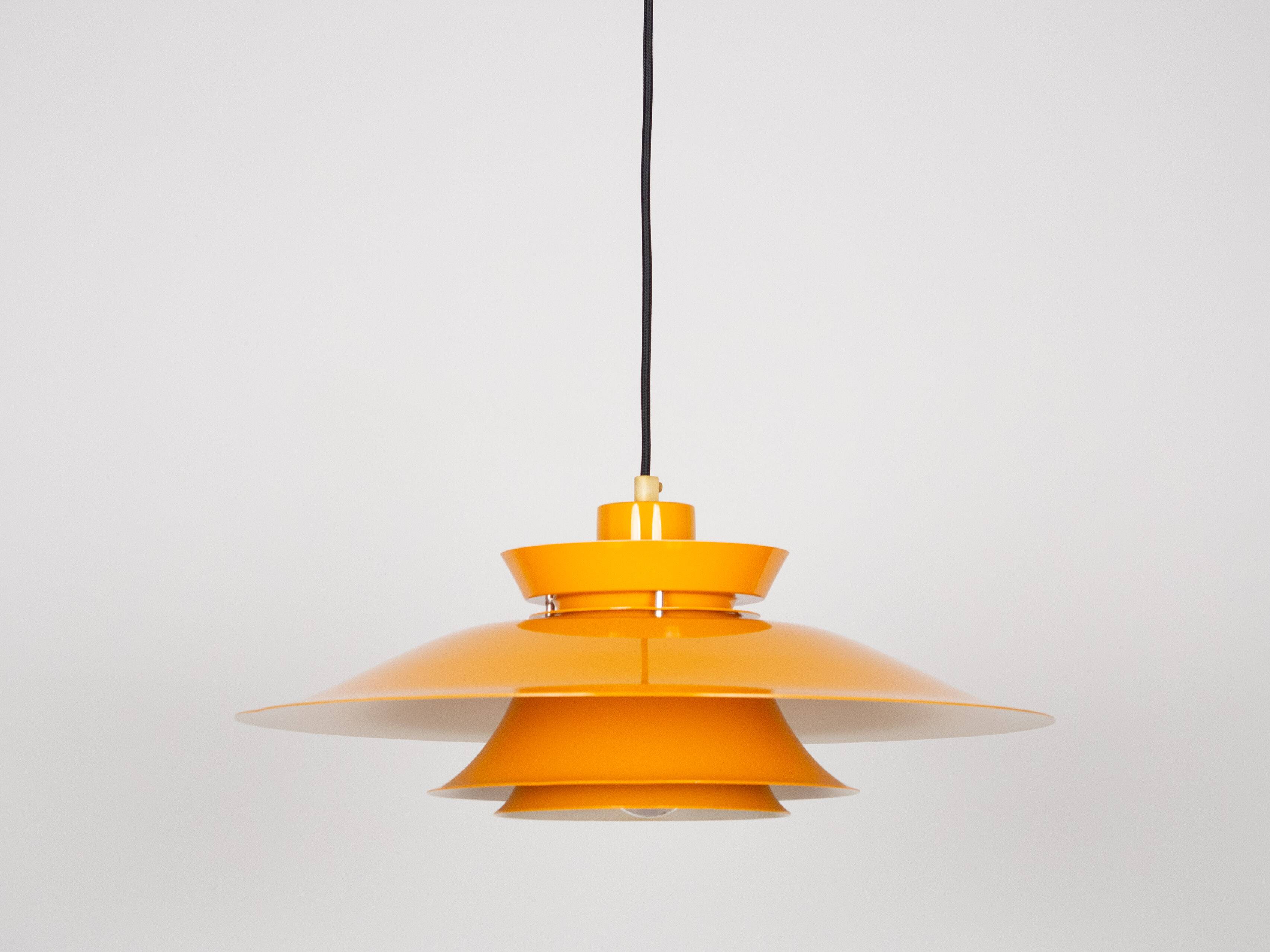 Danish vintage pendant lamp by Bent Nordsted, Lyskaer, 1980s