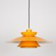 Suspension vintage danoise de Bent Nordsted, Lyskaer, années 1980