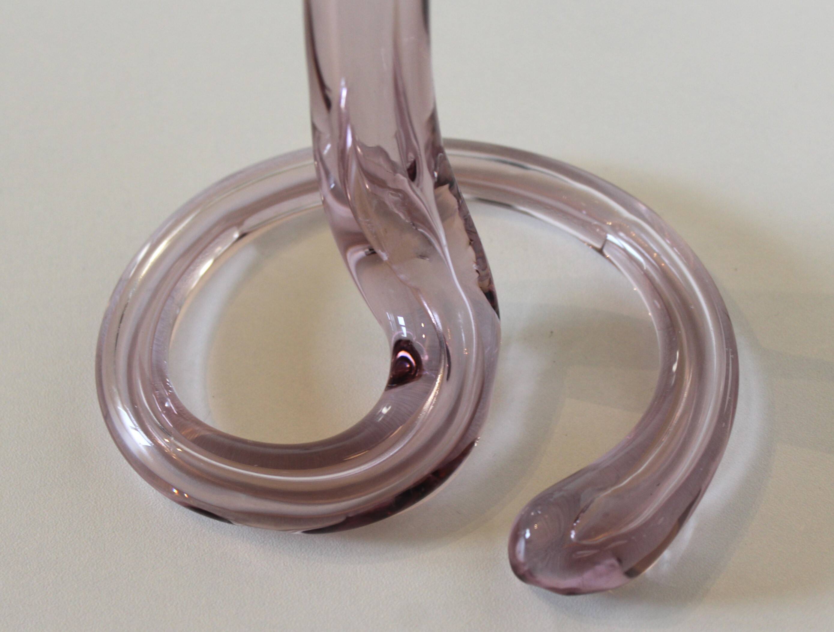 Vase soliflore arum en verre soufflé