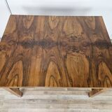 Extendable Art Deco table in olive root