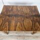 Extendable Art Deco table in olive root
